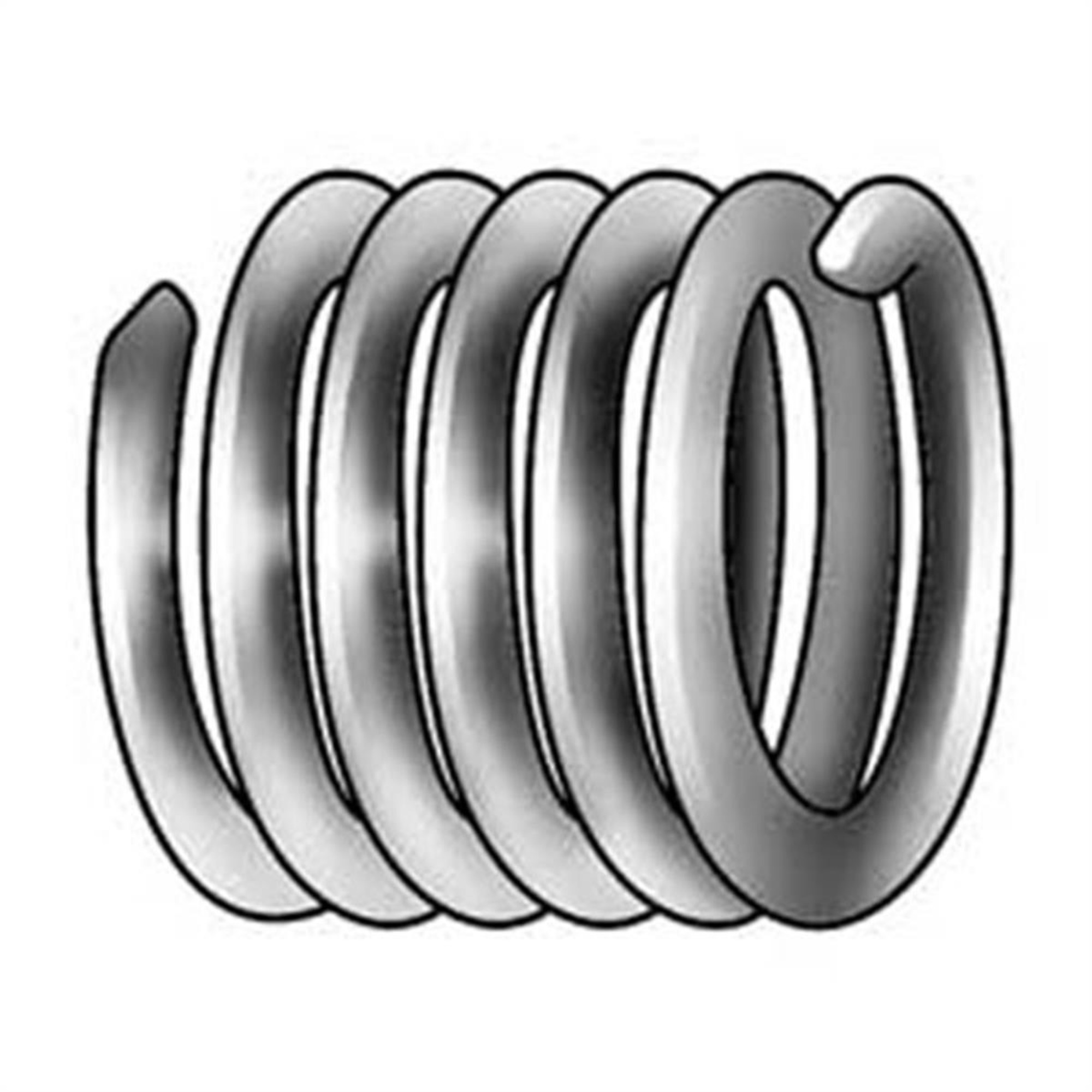 Helicoil Inserts — M12 x 1.5, Metric, 12 Pcs, Model# HELR3745-12